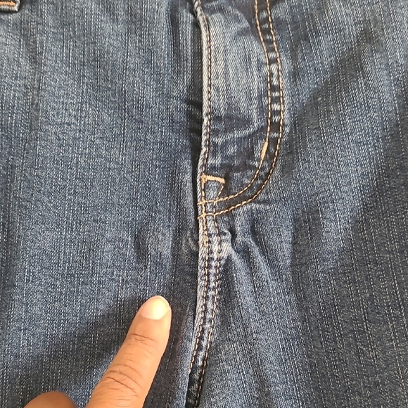 Torrid Cropped Boyfriend Women's Blue Jeans Size 16 - Picture 3 of 9